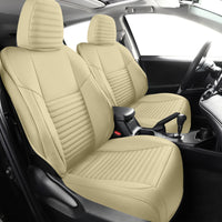 Sedan 10 | Airbag-Safe Custom Fit Faux Leather Seat Covers for Camry,Accord,Civic,Model 3,Model Y | Waterproof & Durable