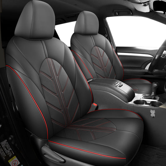 SUV 14 | Airbag-Safe Custom Fit Faux Leather Seat Covers for RAV4,Highlander,CR-V,Rogue,Wrangler | Waterproof & Durable