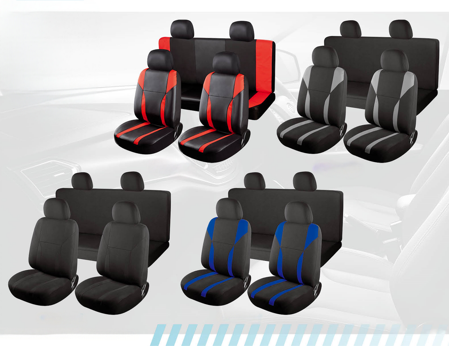 3D Air Mesh Universal Seat Covers 01 | Washable & Breathable Auto Vehicle Seat Covers for most Cars, Sedans, Trucks, SUVs