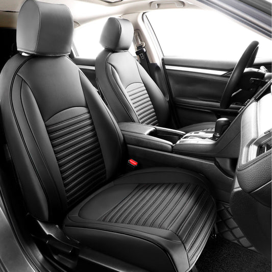 SUV 18 | Airbag-Safe Custom Fit Faux Leather Seat Covers for RAV4,Highlander,CR-V,Rogue,Wrangler | Waterproof & Durable