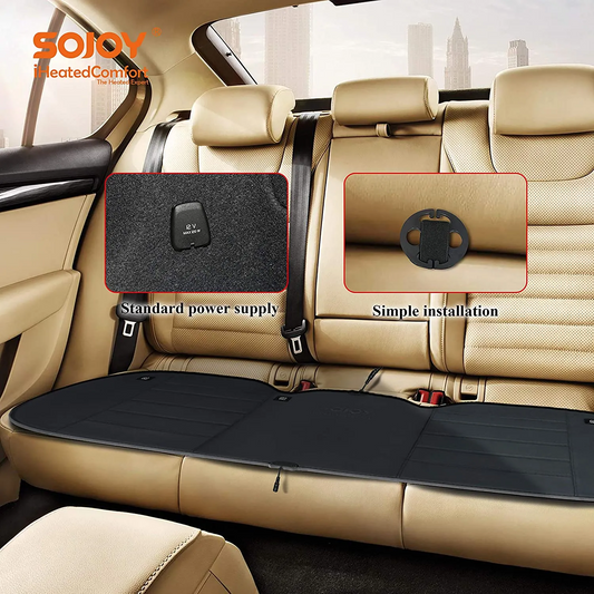 Heated Seat Cushion 07 l Comfortable Heated Seat Cover, Winter Seat Warmer for Seat with Auto Shut Off Timer, Universial Fit, Fast heating, Quickly warm-up